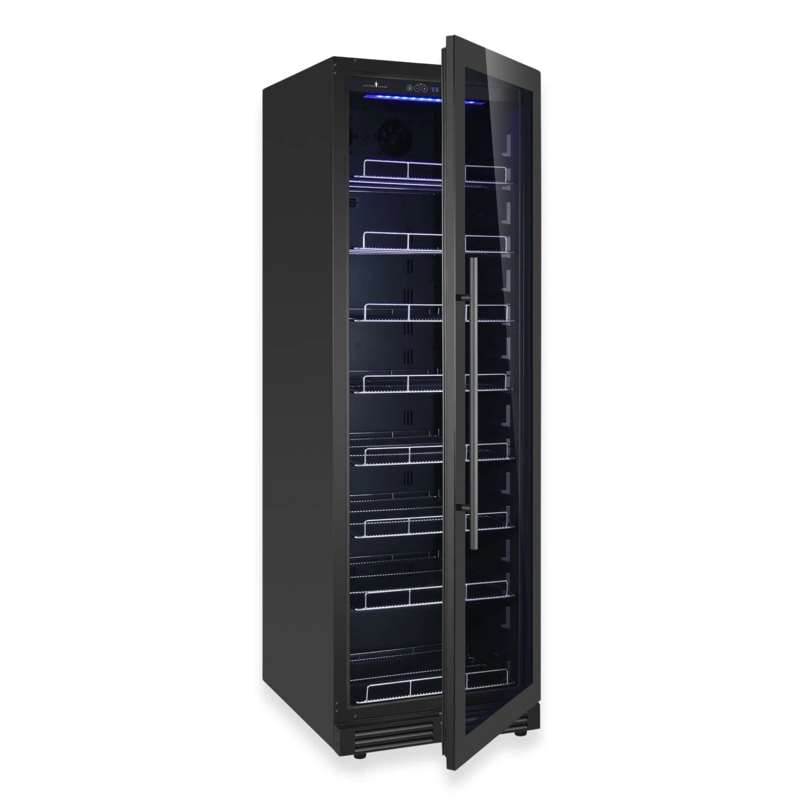KingsBottle Large Beverage Refrigerator With Low-E Glass Door KBU425BX-FG LHH