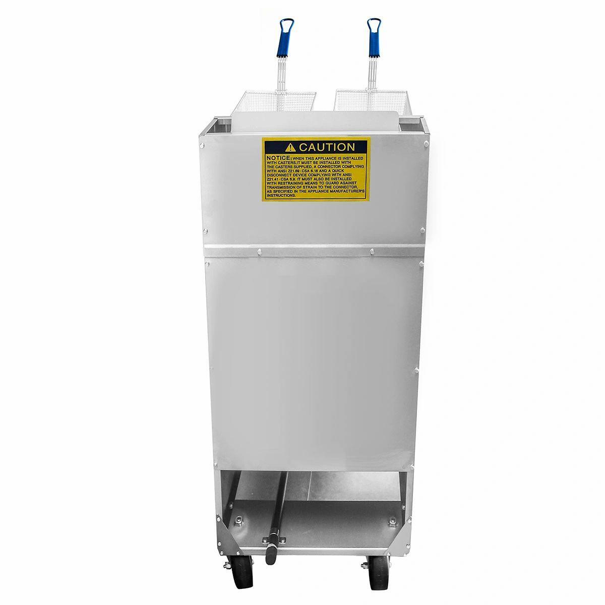 Atosa ATFS-40 Heavy Duty 40 LB Stainless Steel Deep Fryer - Propane