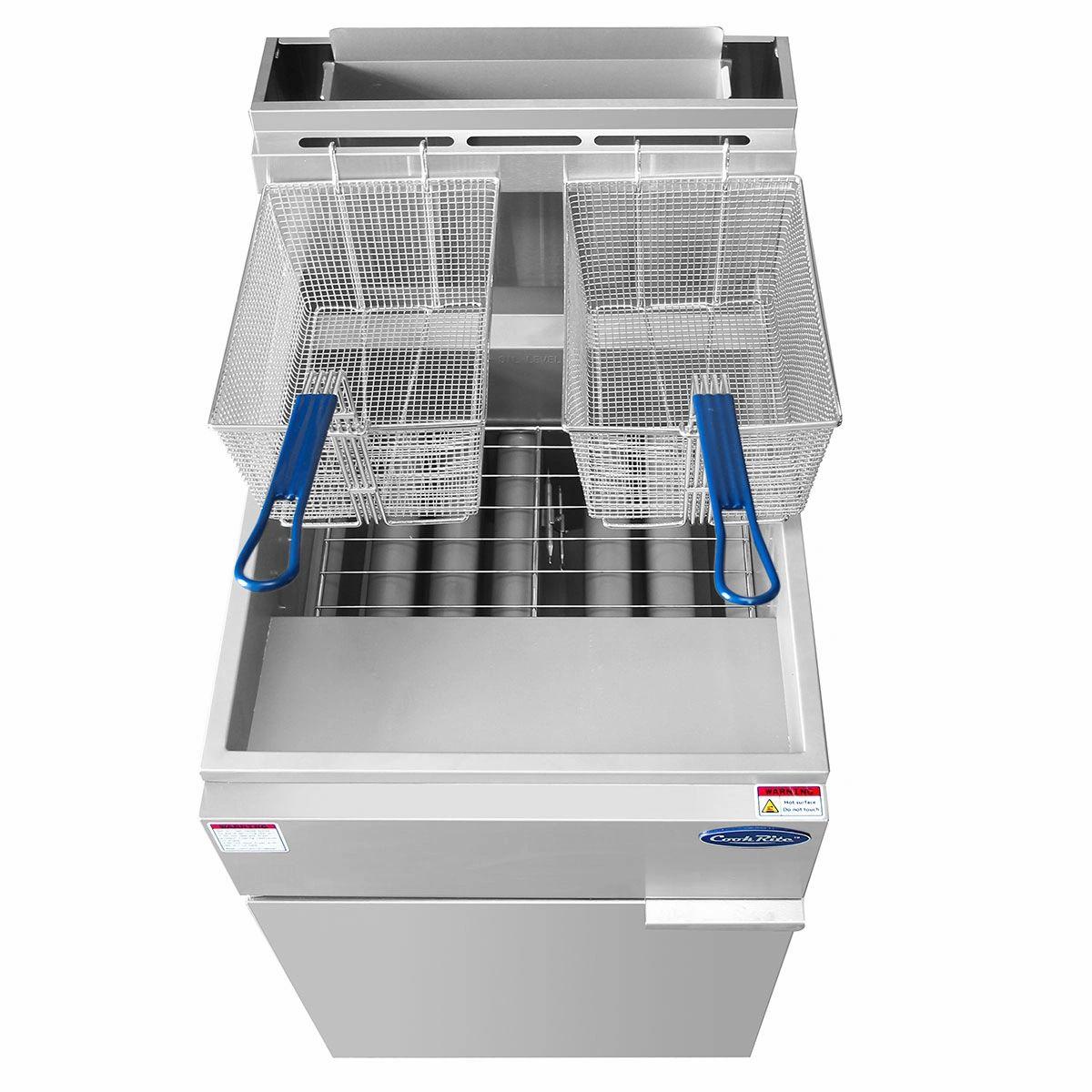 Atosa ATFS-75 Heavy Duty 75 LB Stainless Steel Deep Fryer - Propane