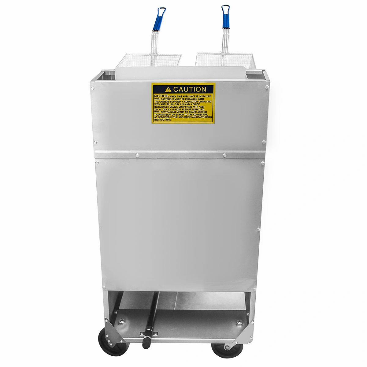 Atosa ATFS-75 Heavy Duty 75 LB Stainless Steel Deep Fryer - Propane