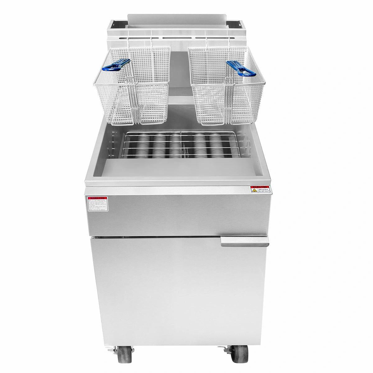 Atosa ATFS-75 Heavy Duty 75 LB Stainless Steel Deep Fryer - Propane