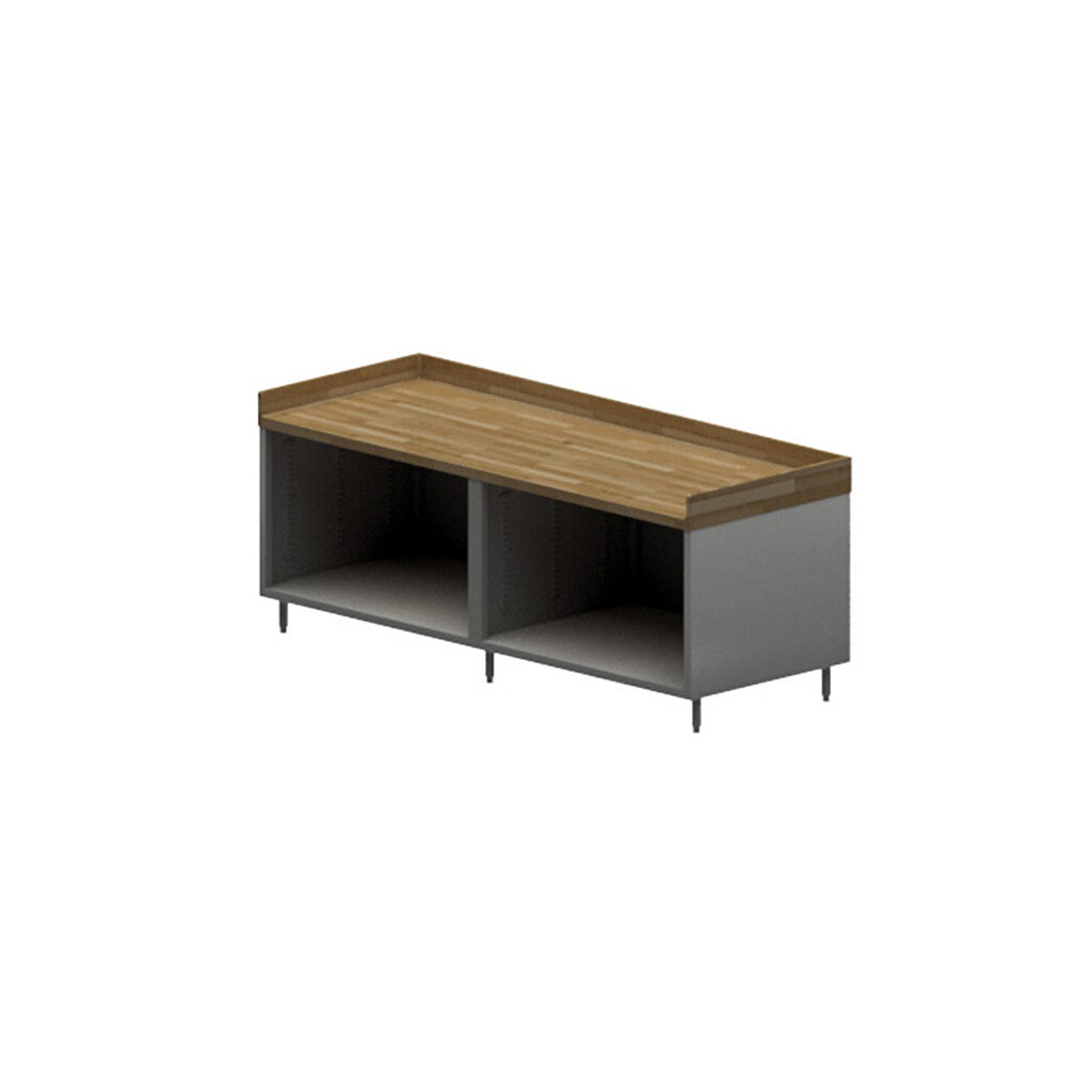 BK Resources, Inc CMBT-3096 30" x 96" Maple Bakers Top Cabinet Base Chef Table