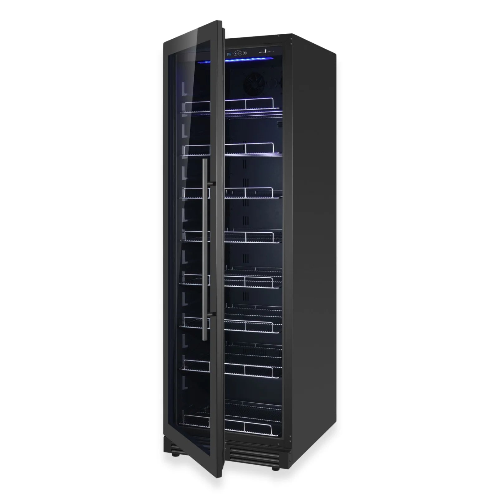KingsBottle Large Beverage Refrigerator With Low-E Glass Door KBU425BX-FG LHH