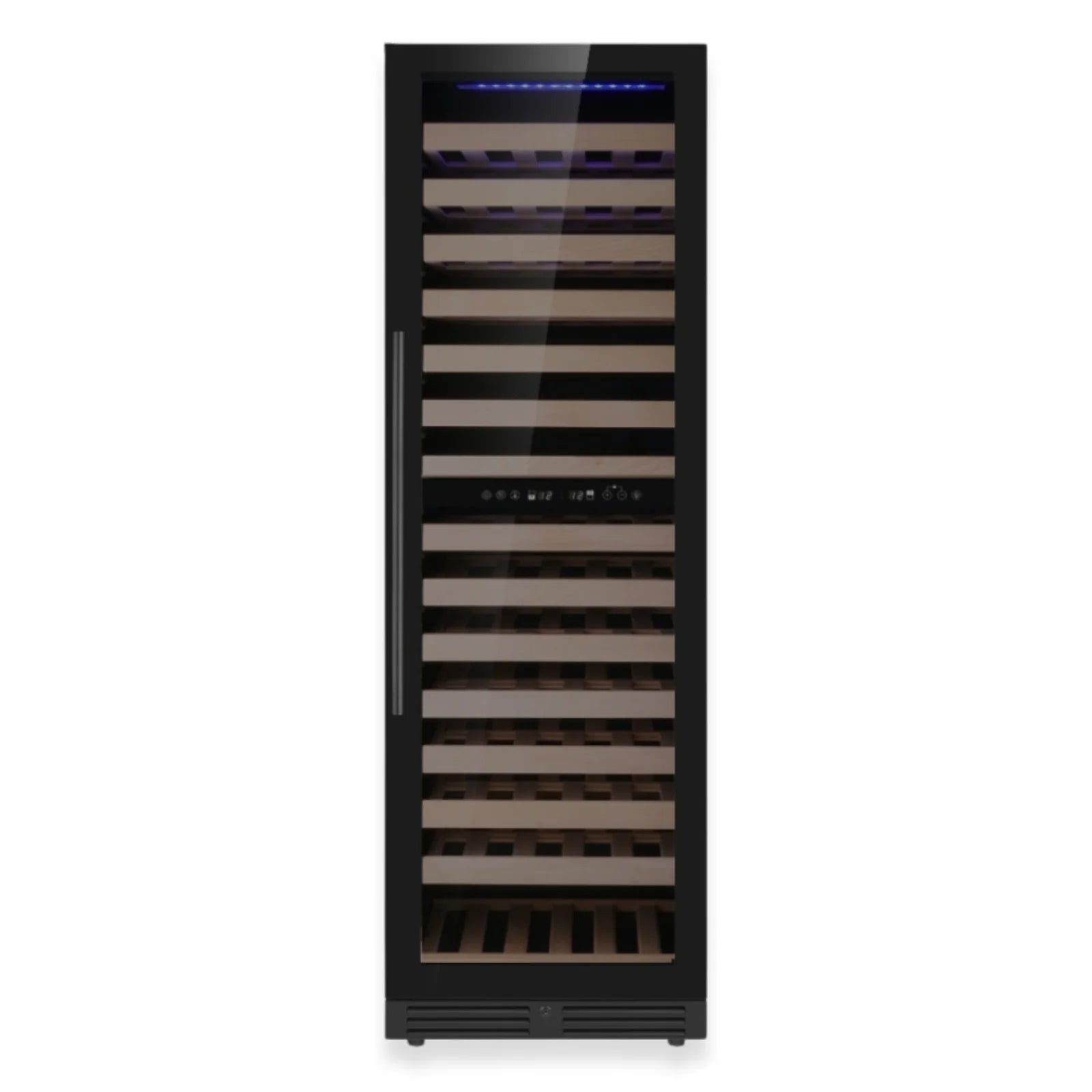 KingsBottle Tall Dual Zone Upright Wine Cooler | Low-E Glass & Silent Cooling KBU425DX-FG RHH