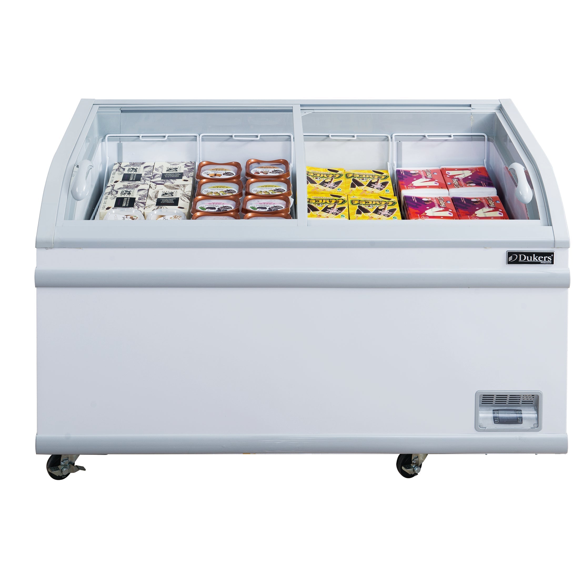 Dukers WD-700Y 24 cu ft Chest Freezer Curved Sliding Lid